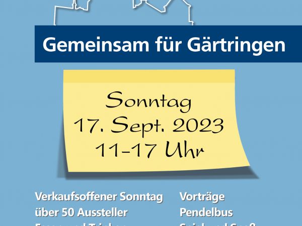 Plakat zur Gewerbeschau in Gärtringen 2023